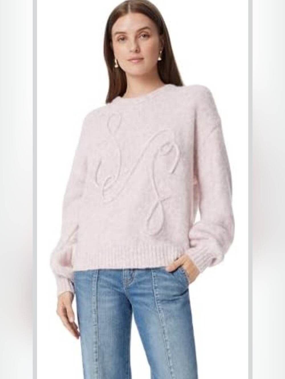 NWT Sam Edelman womens Khloe Pullover Sweater Pink XS